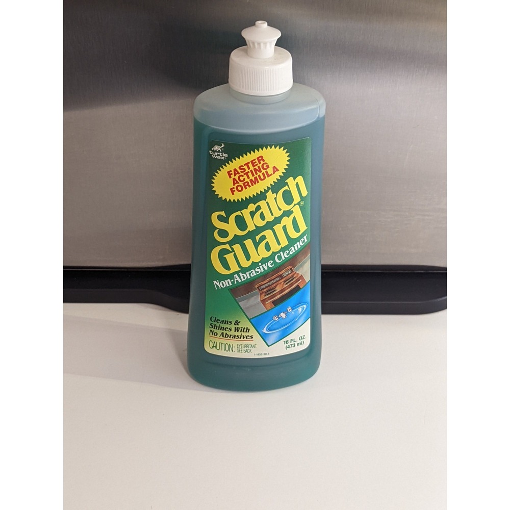 Vintage 1991 Turtle Wax SCRATCH GUARD Cleaner USA Kitchen Prop - Mostly Full